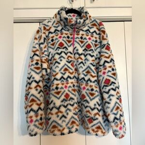 Eddie Bauer Aztec Plush 1/4 Zip